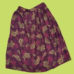 Worthington Vintage Paisley Skirt Dark Academia Whimsygoth Witchcore Boho